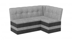Скамья угловая «Оскар» исп. 2 Микровелюр Wellmart Silver, Graphite в Тюмени - mebel-tymen.ru | фото