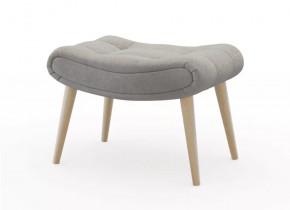 Слайм ЛД 330.030.000 Пуф (Светло-серый, ткань ULTRA SMOKE) в Тюмени - mebel-tymen.ru | фото