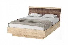 СОНАТА КРС-1600 Кровать с ПМ (с/м 1600*2000 мм), ЛДСП дуб сонома-дуб сакраменто в Тюмени - mebel-tymen.ru | фото