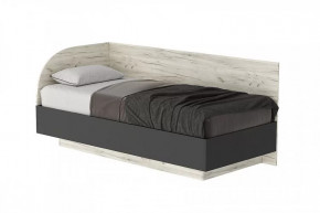 СОНАТА КРС-900 Кровать (софа) с ПМ (с/м 900*2000 мм), ЛДСП дуб крафт белый-антрацит в Тюмени - mebel-tymen.ru | фото