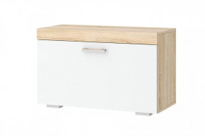 СОНАТА ОС-800 Обувница (ш800*г368*в500мм), ЛДСП дуб сонома/ЛДСП белый глянец в Тюмени - mebel-tymen.ru | фото