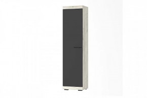 СОНАТА ШС-500 Шкаф 1дв. (ш500*г368*в1966мм), ЛДСП крафт белый/ЛДСП антрацит в Тюмени - mebel-tymen.ru | фото