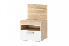СОНАТА ТС-450 Тумба прикроватная (ш450*г370*в710мм), ЛДСП дуб сонома-белый глянец в Тюмени - mebel-tymen.ru | фото
