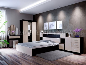 Спальный гарнитур Басямиф, дуб беленый/венге в Тюмени - mebel-tymen.ru | фото