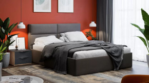 Спальный гарнитур «Глосс» стандартный без шкафа Яблоня Беллуно/Cтекло Графит матовый в Тюмени - mebel-tymen.ru | фото