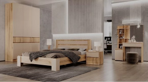 Спальный гарнитур Ленора Дуб вотан/Кашемир в Тюмени - mebel-tymen.ru | фото