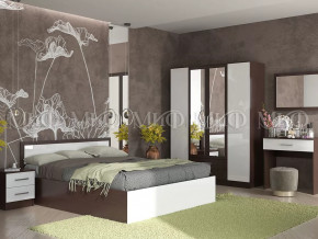 Спальный гарнитур Мартина ЛДСП Белый-венге в Тюмени - mebel-tymen.ru | фото