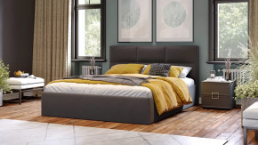 Спальный гарнитур «Стелла» стандартный Серый вулкан, Фон серый, Велюр Графит в Тюмени - mebel-tymen.ru | фото