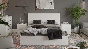 Спальный гарнитур «Тесса» №2 Белый Жемчуг, Белый глянец в Тюмени - mebel-tymen.ru | фото