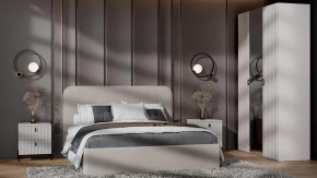 Спальный гарнитур «Тиффани» №1 Кашемир, Кашемир матовый, Велюр Мокко светлый в Тюмени - mebel-tymen.ru | фото