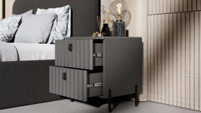Спальный гарнитур «Тиффани» №2 Серый графит, Графит матовый в Тюмени - mebel-tymen.ru | фото
