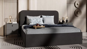 Спальный гарнитур «Тиффани» стандартный Базальт, Грей софт, Велюр Графит в Тюмени - mebel-tymen.ru | фото