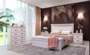 Спальня №2 "Неаполь" Ясень анкор светлый/Ясень анкор светлый + патина серебро в Тюмени - mebel-tymen.ru | фото