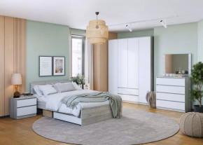 Спальня Лори, набор №ДС-1, дуб серый/белый в Тюмени - mebel-tymen.ru | фото
