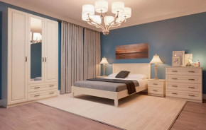 Спальня модульная Кантри Слоновая кость в Тюмени - mebel-tymen.ru | фото