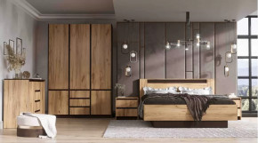 Спальня серия Бостон дуб вотан в Тюмени - mebel-tymen.ru | фото