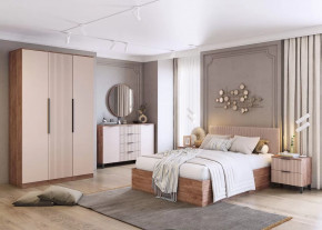 Спальня Тоскана, набор №2, дуб табачный/бисквит в Тюмени - mebel-tymen.ru | фото