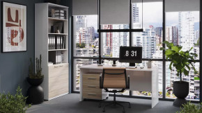 Стандартный набор офисной мебели «Успех-2» Дуб Сонома, Белый в Тюмени - mebel-tymen.ru | фото