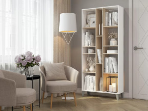 Стеллаж Asti Сонома-Белый в Тюмени - mebel-tymen.ru | фото