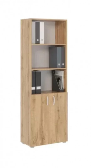 Стеллаж Офис 600 5 полок, с дверями ТМК в Тюмени - mebel-tymen.ru | фото