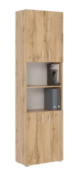 Стеллаж Офис 600 6 полок, 2 комплекта дверей ТМК в Тюмени - mebel-tymen.ru | фото