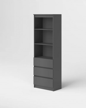Стеллаж Охта Лайт 600.3 Графит в Тюмени - mebel-tymen.ru | фото
