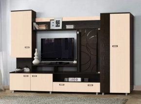 Стенка "Аллегро" вариант 3 венге Linum/дуб белфорт в Тюмени - mebel-tymen.ru | фото