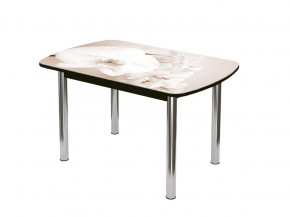 Стол Бостон-2 ф/п Лунная орхидея, 1100*700 мм, венге/хром брифинг в Тюмени - mebel-tymen.ru | фото