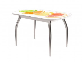 Стол Бостон-2 ф/п Микс, 1100*700 мм, белый/хром триумф в Тюмени - mebel-tymen.ru | фото