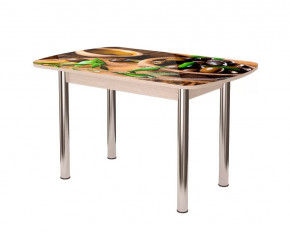 Стол Бостон-2 ф/п Олива, 900*600 мм, дуб атланта/хром брифинг в Тюмени - mebel-tymen.ru | фото