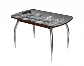 Стол Бостон-2 ф/п Сити, 1100*700 мм, венге/хром триумф в Тюмени - mebel-tymen.ru | фото