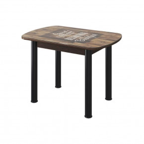 Стол Бостон 2, фотопечать Капучино, венге/опоры триумф черные в Тюмени - mebel-tymen.ru | фото