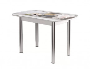 Стол Бостон, ф/п Кофе-макарун, 900*600 мм, белый/опоры брифинг в Тюмени - mebel-tymen.ru | фото