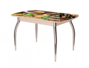 Стол Бостон ф/п Олива, 900*600 мм, дуб атланта/хром триумф в Тюмени - mebel-tymen.ru | фото