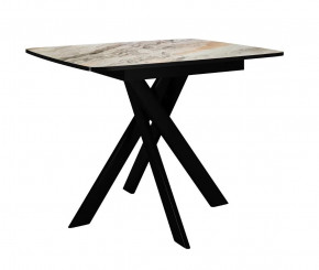 Стол DikLine DKB110, Керамика Venetian Brown Light глянец, опоры черные в Тюмени - mebel-tymen.ru | фото