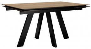 Стол DikLine DM140 Дуб галифакс/опоры черные в Тюмени - mebel-tymen.ru | фото