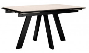 Стол DikLine DM140 Хромикс белый/опоры черные в Тюмени - mebel-tymen.ru | фото