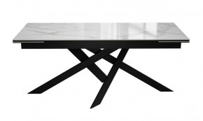 Стол DikLine EKX180, Керамика Белый глянец (К8/2), опоры черные (2 уп.) в Тюмени - mebel-tymen.ru | фото