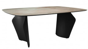 Стол DikLine KU180 керамика мрамор SH1683 матовая/опоры черные (2 уп) в Тюмени - mebel-tymen.ru | фото