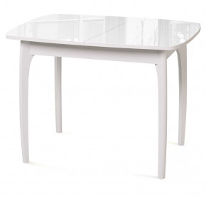 Стол DikLine М40 белый/стекло белое optiwhite в Тюмени - mebel-tymen.ru | фото