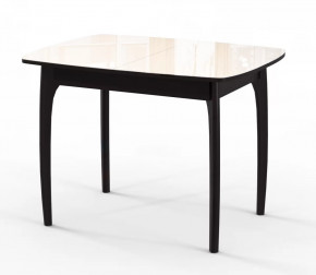 Стол DikLine М40 венге/стекло бежевое optiwhite в Тюмени - mebel-tymen.ru | фото