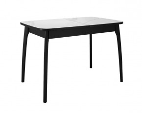 Стол DikLine MK15 Керамика Белый мрамор/подстолье черное/опоры черные в Тюмени - mebel-tymen.ru | фото