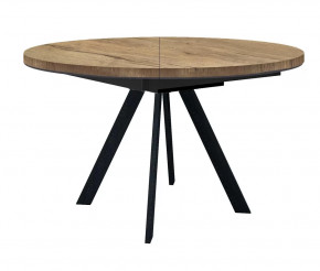 Стол DikLine RD120 дуб галифакс/ опоры черные в Тюмени - mebel-tymen.ru | фото