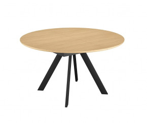 Стол DikLine RD120 Дуб Каселла натуральный/опоры черные в Тюмени - mebel-tymen.ru | фото