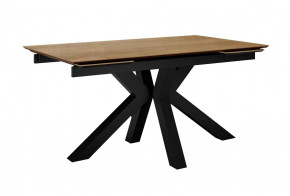 Стол DikLine SFE140 Керамика древесная OAKWOOD HONEY/подстолье черное/опоры черные (2 уп.) в Тюмени - mebel-tymen.ru | фото