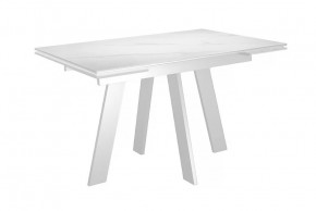 Стол DikLine SKM110 Керамика Белый мрамор/опоры белые в Тюмени - mebel-tymen.ru | фото