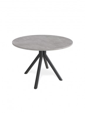 Стол Kenner AR 1000 чёрный/керамика мрамор светло-серый в Тюмени - mebel-tymen.ru | фото