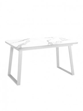 Стол Kenner AZ 1200 белый/керамика мрамор белый в Тюмени - mebel-tymen.ru | фото