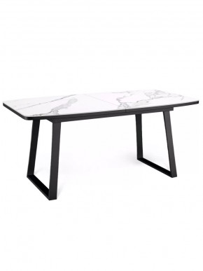 Стол Kenner AZ 1400 чёрный/керамика мрамор белый в Тюмени - mebel-tymen.ru | фото