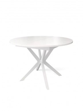 Стол Kenner B 1100 стекло белое сатин/белый в Тюмени - mebel-tymen.ru | фото